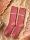 Paire de chaussette fun "PETILLANTE" rose