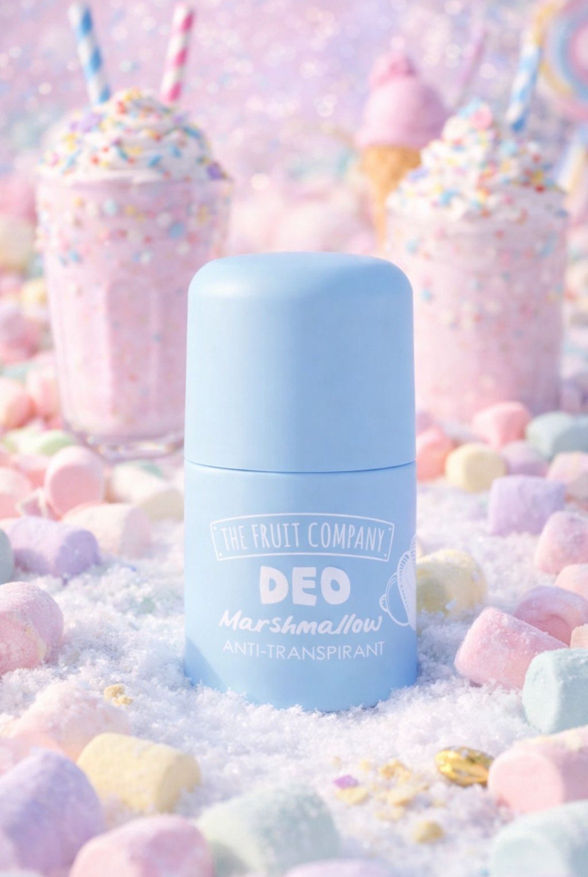 Déodorant roll parfumé gourmand à la guimauve