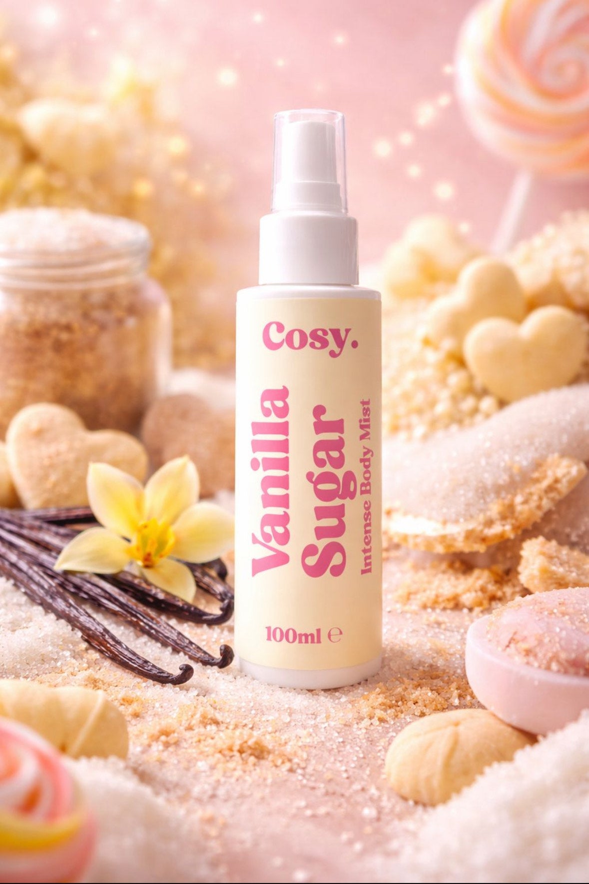 Brume parfumée vanille sucrée corporelle