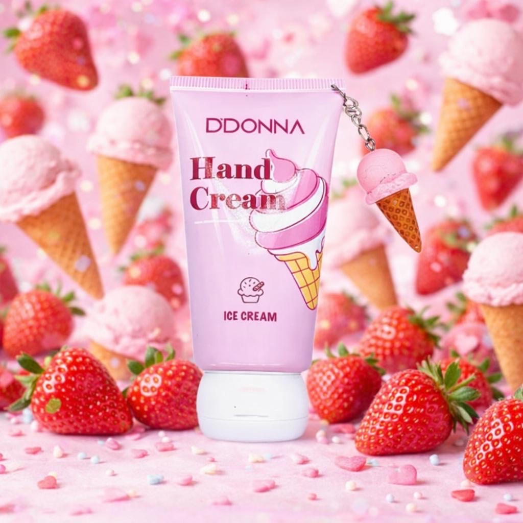 Crème mains fraise hydratante - Senteur gourmande